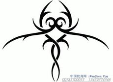 一款适合腰部肩背图腾纹身图案图片