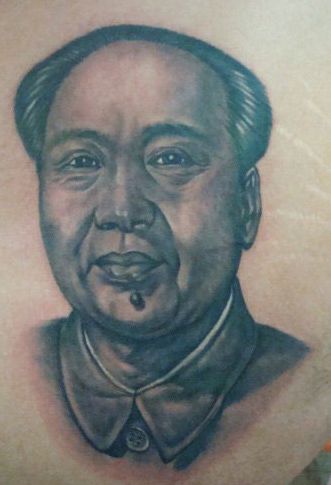毛主席纹身图案：毛主席毛泽东肖像纹身图案纹身图片