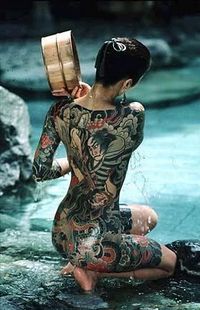 日本女人全胛纹身图片
