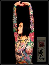日本女人纹身图案图片