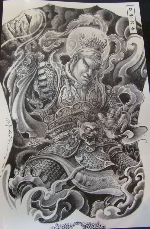 华光大帝纹身图案