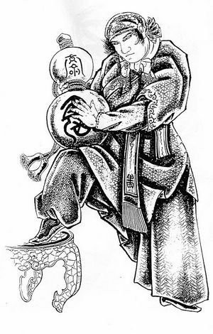 中国古代人物纹身图案