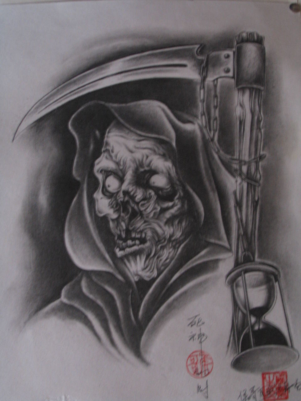 死神纹身图案
