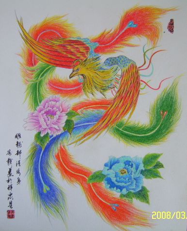 凤凰纹身图案