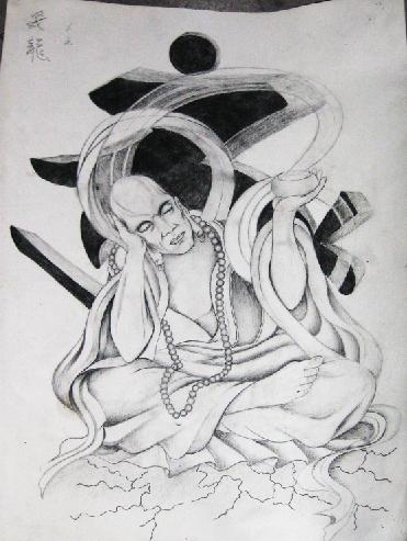 罗汉纹身图案0