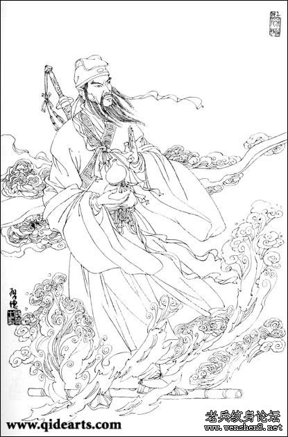 纹身图案大全—八仙纹身图案大全（收藏）