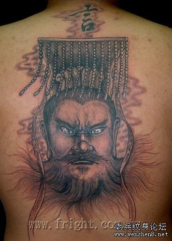 纹身图案大全：男人纹身图案大全之经典霸气帅气超酷的三国人物曹操纹身图案大全（精品）