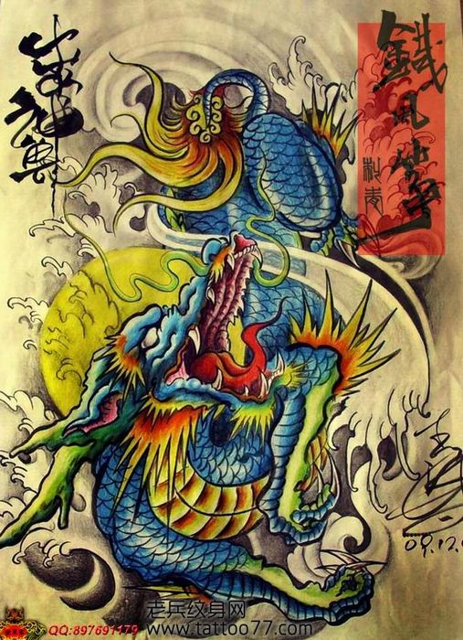 好看流行的麒麟纹身图案