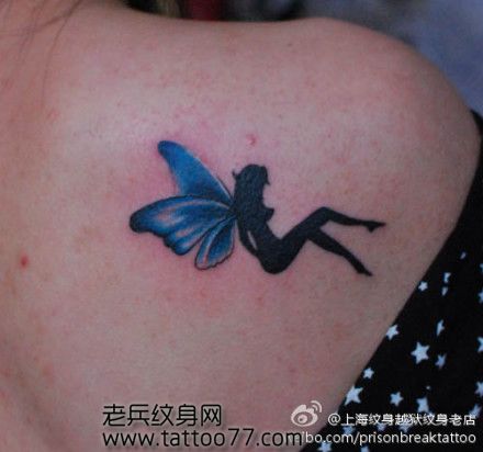 时尚好看的肩部精灵纹身图案
