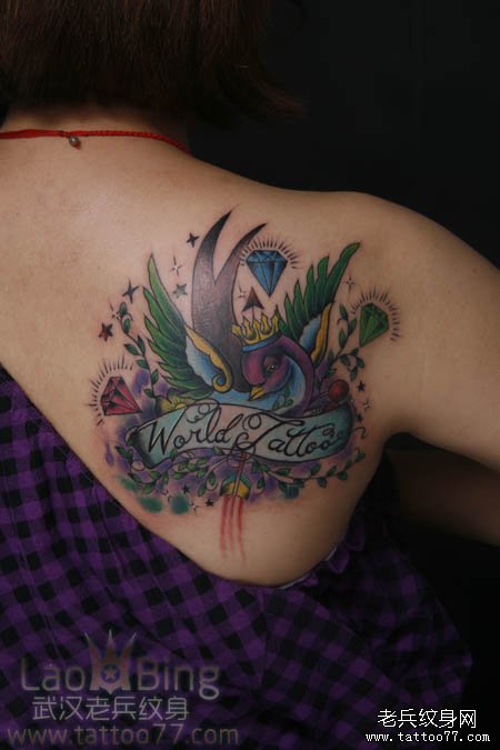 new school tattoo 老兵纹身彩色图案